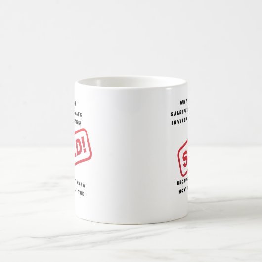 Verkäufer, Verkäufer Funny Sprichwort Kaffeetasse (Mittel)