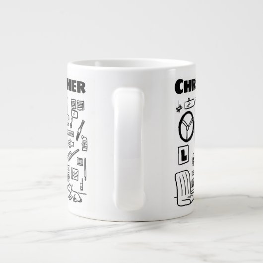 Verkäufer von Autoteilen und Autozubehör Jumbo-Tasse (Rückseite)