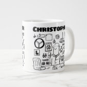 Verkäufer von Autoteilen und Autozubehör Jumbo-Tasse (Vorderseite Rechts)