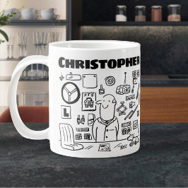 Verkäufer von Autoteilen und Autozubehör Jumbo-Tasse