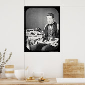 Verkäufer zeigt seinen Werken Daguerreotyp 1852 Poster (Küche)