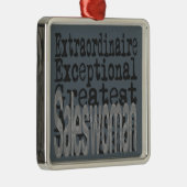 Verkäuferin Ornament Aus Metall (Rechts)