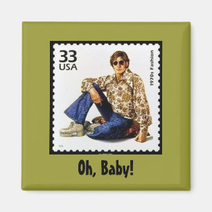 VERKAUFS-MAGNET - Groovy Vintager Hunka-Hunka Typ Magnet