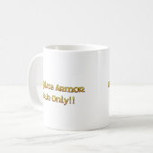 Verkaufs-Platten-Rüstung - Schienbein Kaffeetasse (Vorderseite Links)