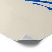 Verkaufsabonnement für Einzelhandelsgeschäfte, Blu Poster (Ecke)