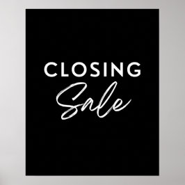 Verkaufsabschlusszeichen, Boutique Einzelhandel Poster