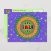 Verkaufsaufkleber Postkarte (Vorne/Hinten)