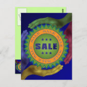 Verkaufsaufkleber Postkarte (Vorne/Hinten)