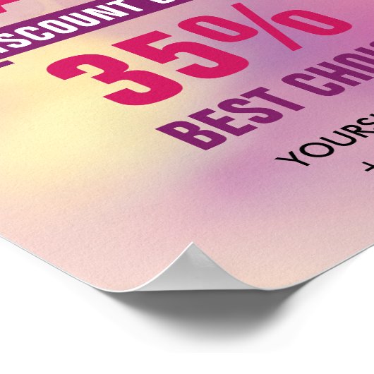 Verkaufsdiskontgeschäft Poster (Ecke)