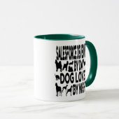 Verkaufsforce Entwickler Hund Lover Tasse (VorderseiteRechts)