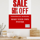 Verkaufsförderungsgeschäft LARGE Poster (Küche)