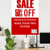 Verkaufsförderungsgeschäft LARGE Poster (Heimbüro)