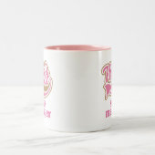 Verkaufsleiter-Rosa-Geschenk Zweifarbige Tasse (Mittel)