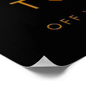 Verkaufsprospekt für Boutiquen im Unterwäsche-Stor Poster (Ecke)