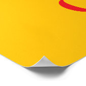 Verkaufsschild mit anpassbarer Rabatthöhe Poster (Ecke)
