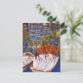 Verkaufsstand auf dem Markt für Straßenhändler mit Postkarte (Stehend Vorderseite)