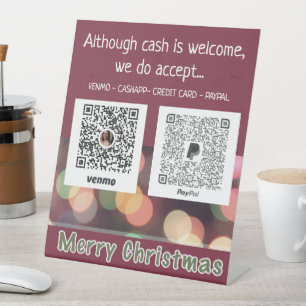 Verkaufsstand für kundenspezifische Weihnachtsfahr Sockelschild
