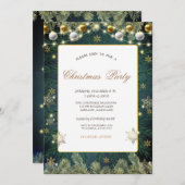 Verkaufsstellen, Zweigstellen, Snowflakes Party Einladung (Vorne/Hinten)