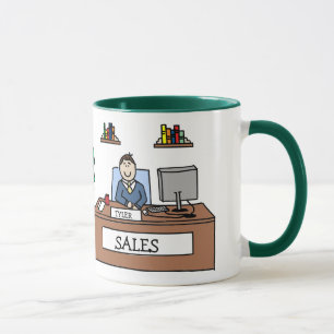 Verkaufsteamgeschenk - personalisierte tasse