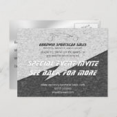 Verkaufsveranstaltung Einladung - Metalleffekt, Sp (Vorne/Hinten)