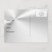 Verkaufsveranstaltung Einladung - Metalleffekt, Sp (Rückseite)