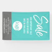 Verkaufswerbung - Logo und Details hinzufügen Banner (Horizontal)