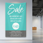 Verkaufswerbung - Logo und Details hinzufügen Banner