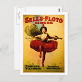 verkauft Floto Wire Dancer Circus Princess Victori Postkarte (Vorne/Hinten)