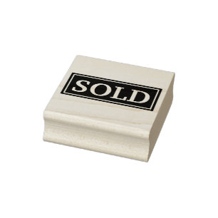 VERKAUFT GUMMISTEMPEL