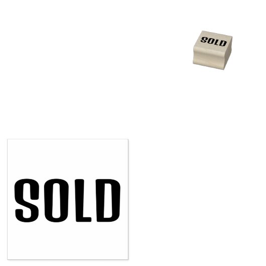 VERKAUFT GUMMISTEMPEL (Stempel)