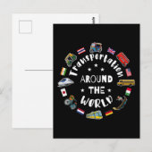 Verkehr auf der ganzen Welt Postkarte (Vorne/Hinten)