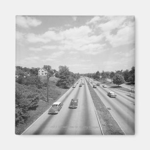 Verkehr auf Landstraße Magnet