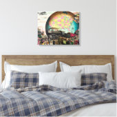 Verkehr des 20. Jahrhunderts, Vintag 1910 Leinwanddruck (Insitu (Schlafzimmer))