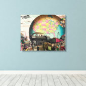 Verkehr des 20. Jahrhunderts, Vintag 1910 Leinwanddruck (Insitu (Holzboden))