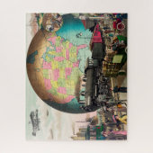 Verkehr des 20. Jahrhunderts, Vintag 1910 Puzzle (Vertikal)