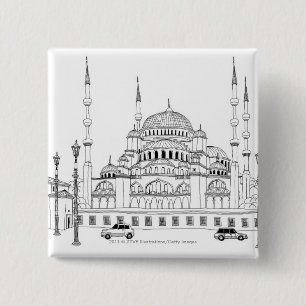 Verkehr durch Moschee Button