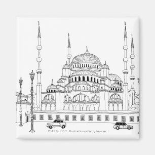 Verkehr durch Moschee Magnet