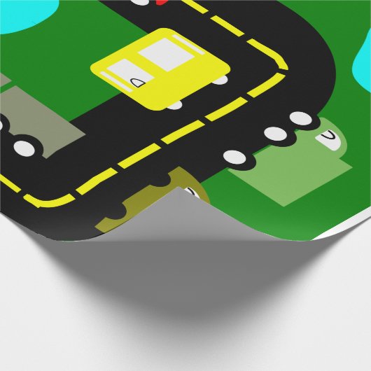 Verkehr Geschenkpapier (Ecke)