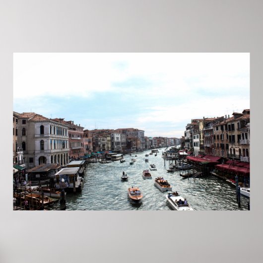 Verkehr in Venedig Poster (Vorne)