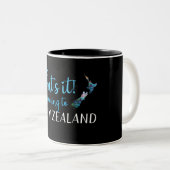 VERKEHR NACH NEW ZEALAND KIWI PAUA ZWEIFARBIGE TASSE (VorderseiteRechts)