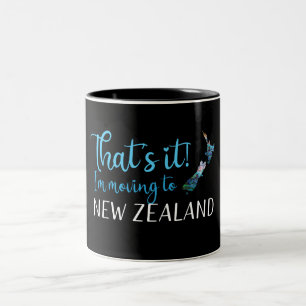 VERKEHR NACH NEW ZEALAND KIWI PAUA ZWEIFARBIGE TASSE