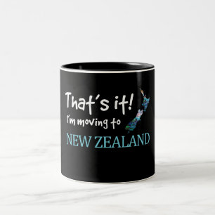VERKEHR NACH NEW ZEALAND KIWI PAUA ZWEIFARBIGE TASSE