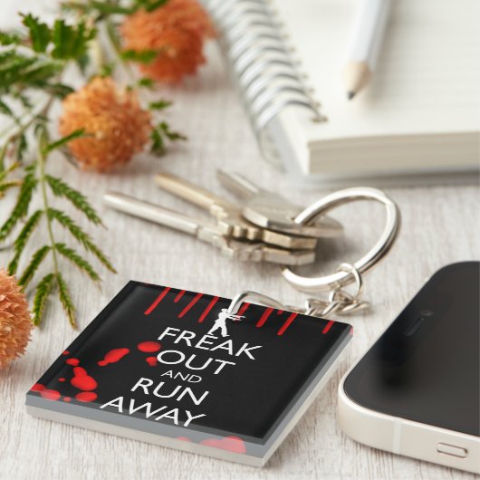 VERKEHR UND RUNDE VON Zombien Schlüsselanhänger (Vorderseite rechts)