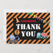 Verkehr Vielen Dank Dankeskarte (Vorderseite)