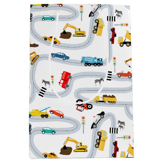 Verkehr von Personenkraftwagen Mittlere Geschenktüte (Vorderseite)