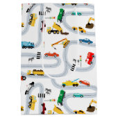 Verkehr von Personenkraftwagen Mittlere Geschenktüte (Rückseite)