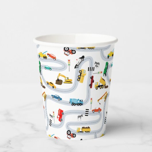 Verkehr von Personenkraftwagen Pappbecher (Links)