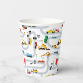 Verkehr von Personenkraftwagen Pappbecher (Vorderseite)