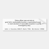 Verkehrs-Halt Autoaufkleber (Vorne)