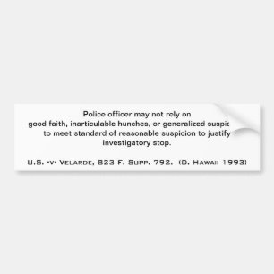 Verkehrs-Halt Autoaufkleber